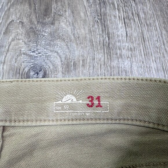 Faherty Mens Beige Denim Stretch Twill Preppy Casual Straight Leg Jeans Size 31 - Picture 11 of 16